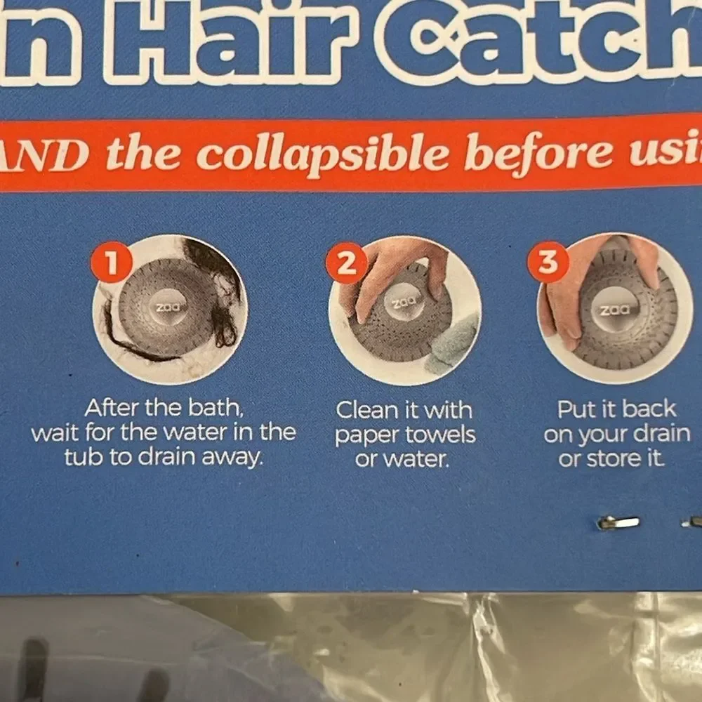 2 pack Zaa drain hair catchers